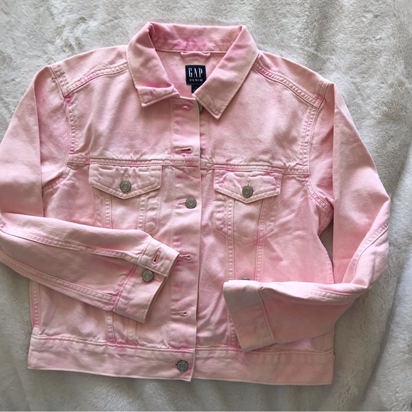 Gap cropped pink denim jacket - Picture 7 of 7